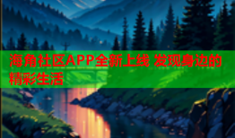 海角社区APP全新上线 发现身边的精彩生活