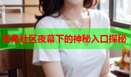 海角社区夜幕下的神秘入口探秘