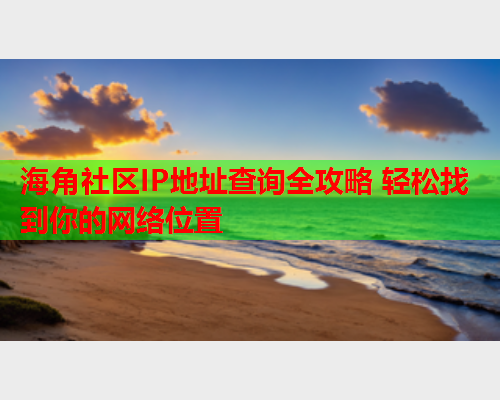 海角社区IP地址查询全攻略 轻松找到你的网络位置